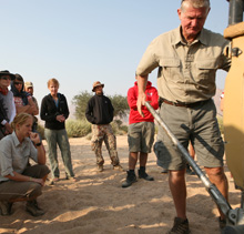 High lift jack demonstration - Namib Desert